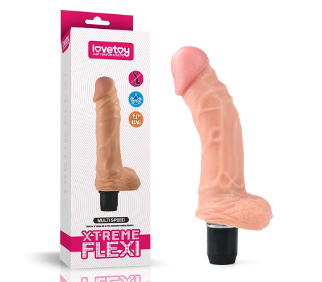 Dildo Flexi 9 con Vibración Natural