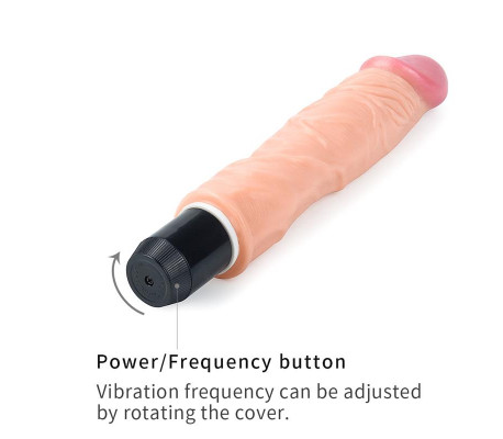 Dildo Flexi 9.5 con Vibración Natural