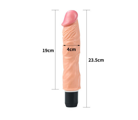 Dildo Flexi 9.5 con Vibración Natural