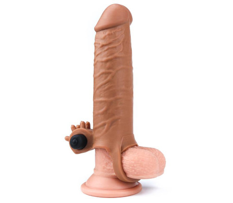 Funda para el Pene con Vibración Add 2 Pleasure X Tender Marrón