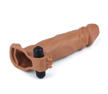 Funda para el Pene con vibración Add 2 Pleasure X-Tender Marrón