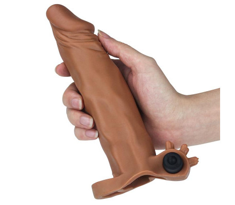 Funda para el Pene con vibración Add 2 Pleasure X-Tender Marrón