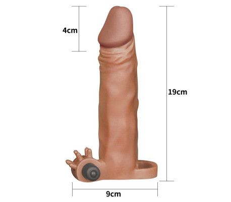 Funda para el Pene con vibración Add 2 Pleasure X-Tender Marrón