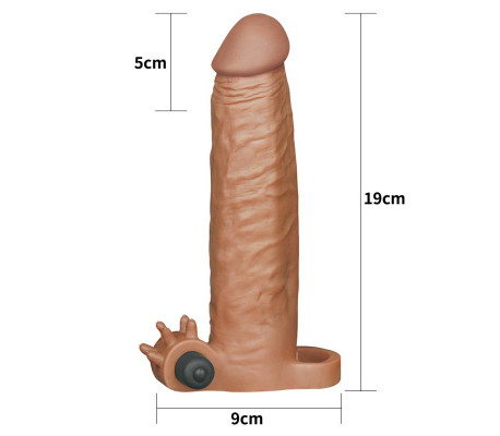 Funda para el Pene Pleasure X-Tender Marron Add 2