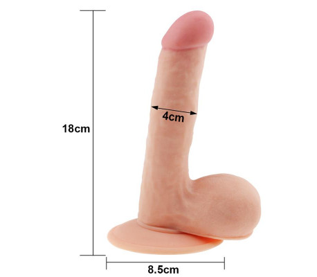 Dildo The Ultra Soft Dude 7.5 Natural