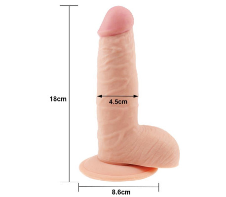 Dildo The Ultra Soft Dude 7.5 Natural