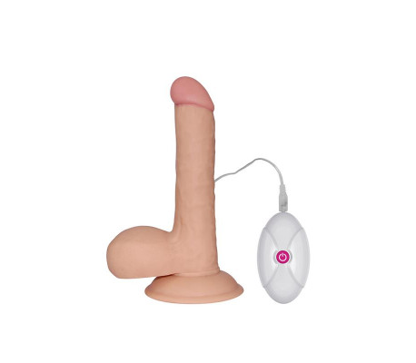 Dildo The Ultra Soft Dude con Vibración 7.5 Natural