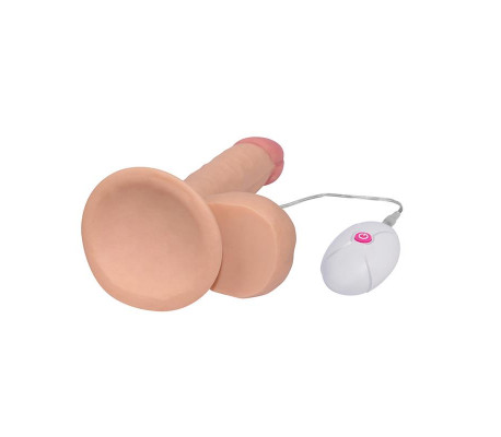 Dildo The Ultra Soft Dude con Vibración 7.5 Natural