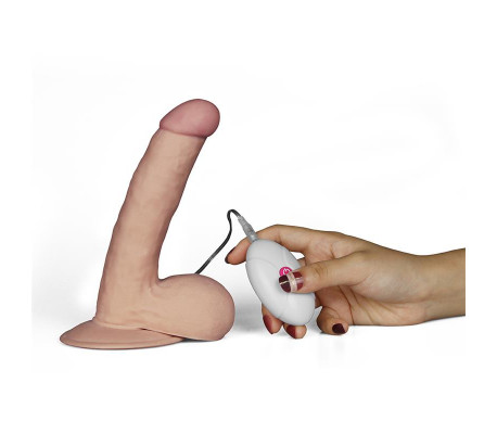 Dildo The Ultra Soft Dude con Vibración 7.5 Natural