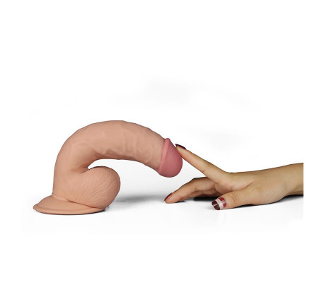 Dildo The Ultra Soft Dude con Vibración 7.5 Natural
