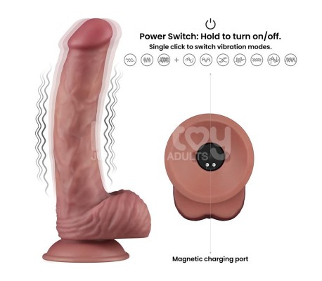 Dildo Dual Density con Vibración 9