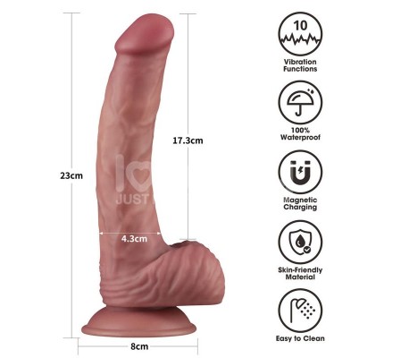 Dildo Dual Density con Vibración 9