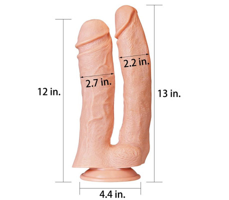 Dildo Doble King 12 Natural