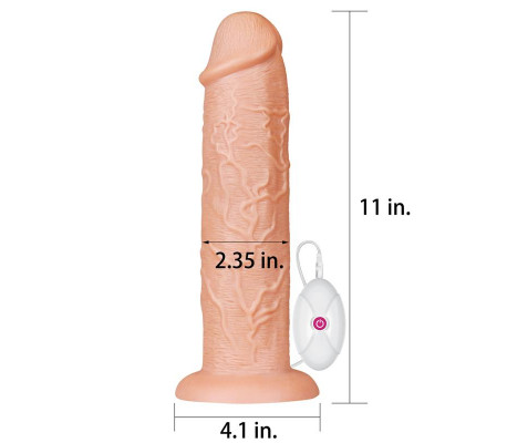 Dildo King 11 con Vibración Natural