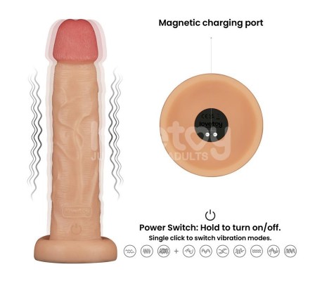 Power Basics Dildo con Vibración 10