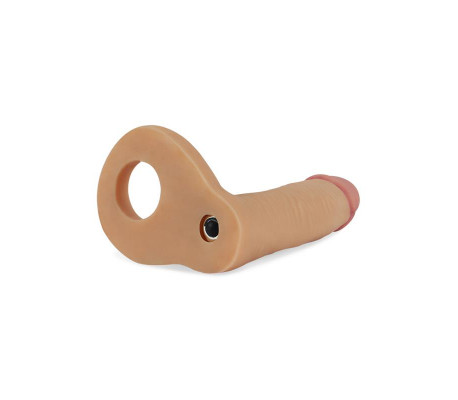 Dildo The Ultra Soft Double con Vibración 5.8 Natural
