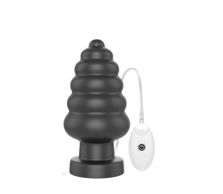 Plug Anal con Vibración King Sized 7 Negro