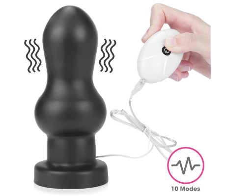 Plug Anal con Vibración King Sized 7 Negro