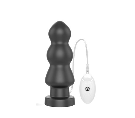 Plug Anal con Vibración King Sized 7.8 Negro