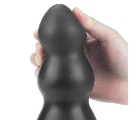 Plug Anal con Vibración King Sized 7.8 Negro
