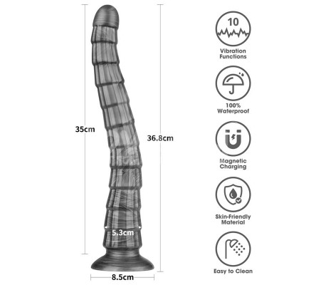 Vibrax Slider Dildo anal con Vibración King Sized 14.5