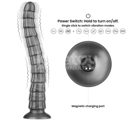 Vibrax Slider Dildo anal con Vibración King Sized 14.5