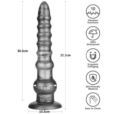 Vibrax Slider Dildo Anal con Vibración King Sized 12.5