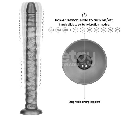 Vibrax Slider DIldo Anal con Vibración King Sized 16