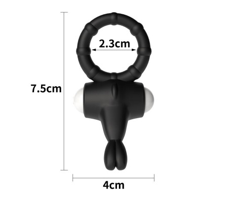 Anillo Vibrador Power Clit Negro