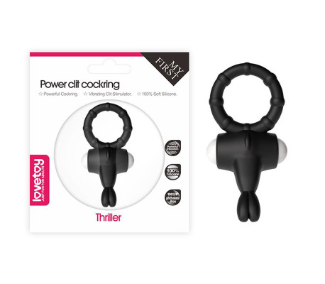 Anillo Vibrador Power Clit Negro