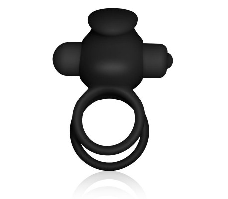 Anillo Vibrador Doble Power Clit Duo Negro