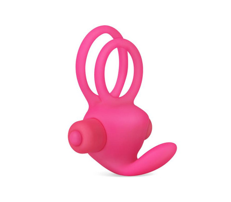 Anillo Vibrador Doble Power Clit Duo Rosa