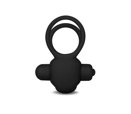 Anillo Vibrador Doble Power Clit Duo Negro