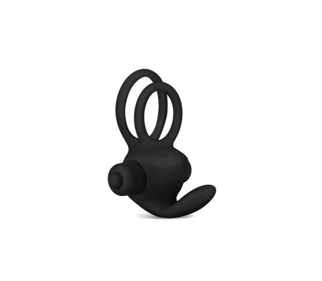 Anillo Vibrador Doble Power Clit Duo Negro
