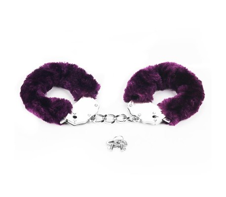Esposas Metálicas con Pelo Púrpura