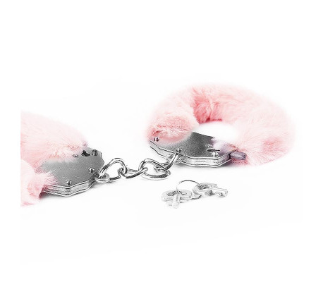 Esposas Metálicas con Pelo Rosa
