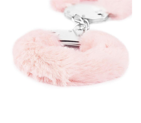 Esposas Metálicas con Pelo Rosa
