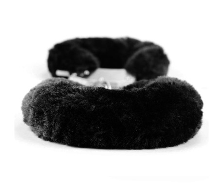 Esposas Metálicas con Pelo Negro