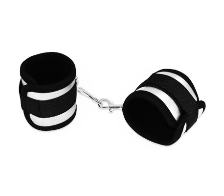 Esposas Velcro Negro y Plateado