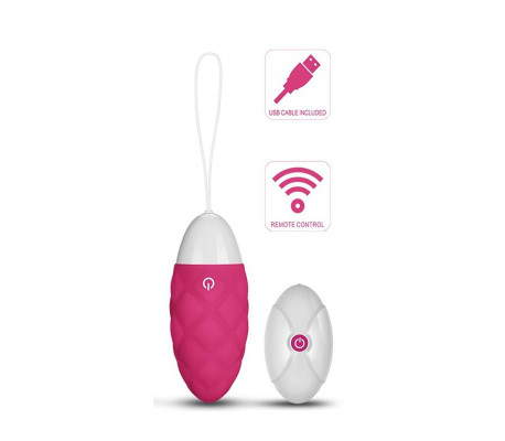 Huevo Vibrador iJoy Control Remoto USB Rosa