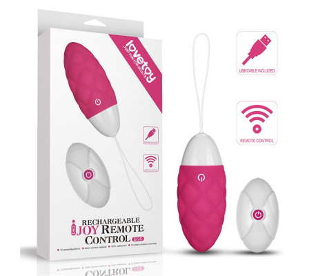 Huevo Vibrador iJoy Control Remoto USB Rosa