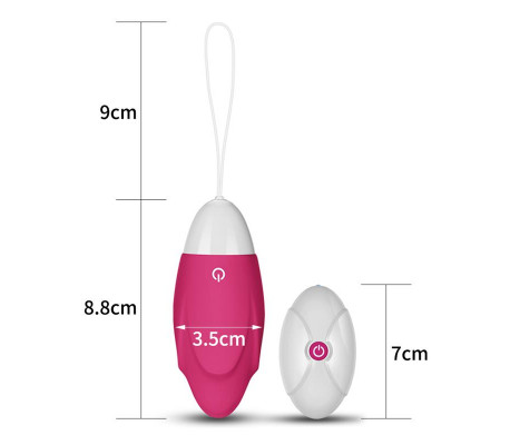 Huevo Vibrador iJoy Control Remoto USB Rosa
