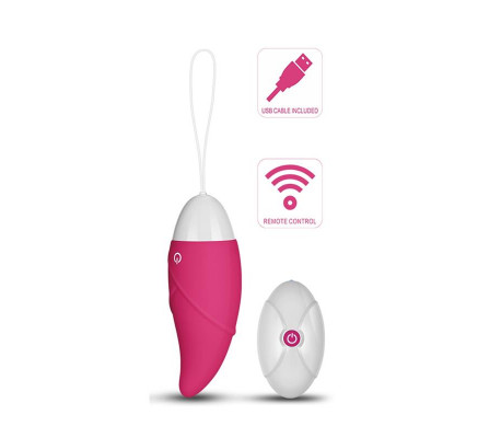 Huevo Vibrador iJoy Control Remoto USB Rosa