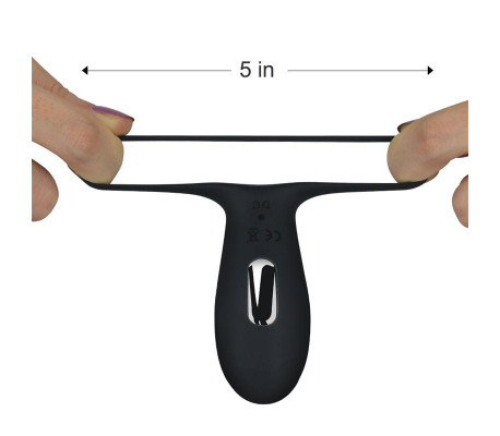 Anillo para el Pene iJoy Stamina Ring USB Negro
