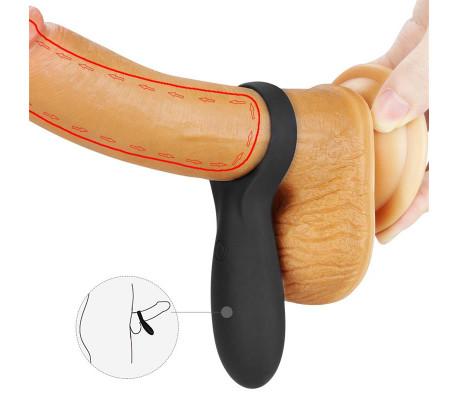 Anillo para el Pene iJoy Stamina Ring USB Negro