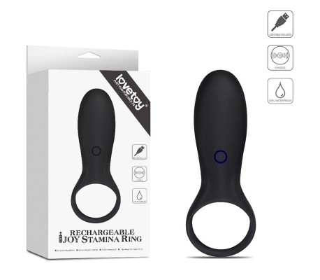 Anillo para el Pene iJoy Stamina Ring USB Negro