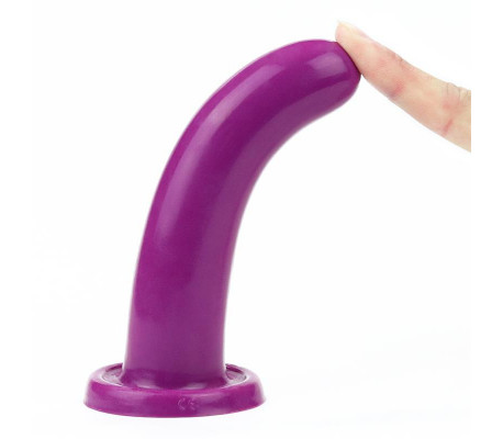 Estimulador Holy Dong 5.5 Silicona Líquida Púrpura