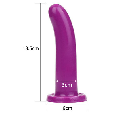 Estimulador Holy Dong 5.5 Silicona Líquida Púrpura