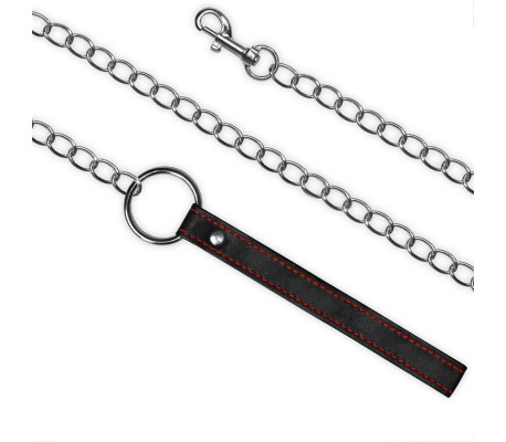 Collar y Correa  Bondage Negro