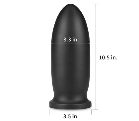 Dildo King Sized Anal Bomber 9 Negro